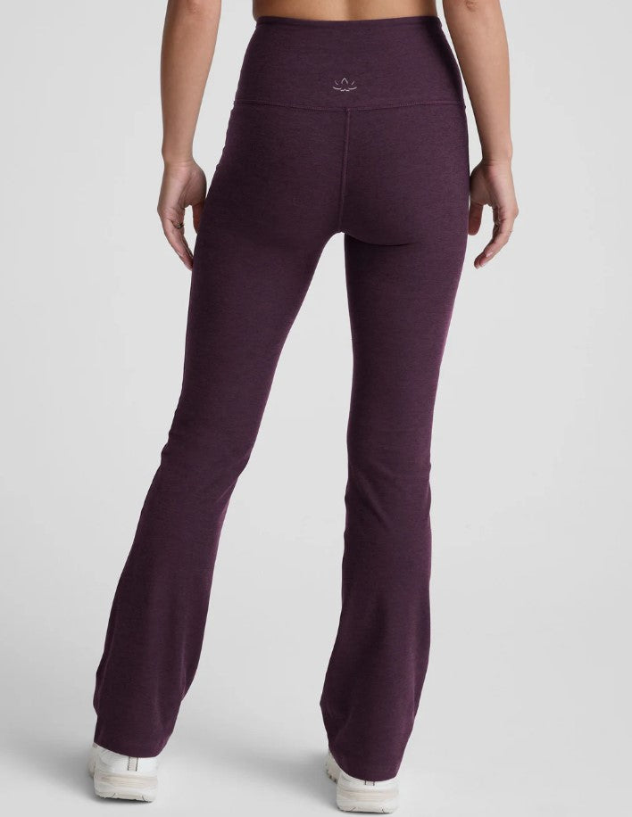 Spacedye High Waist Practice Pocket Bootcut Pant - Eggplant Purple Heather