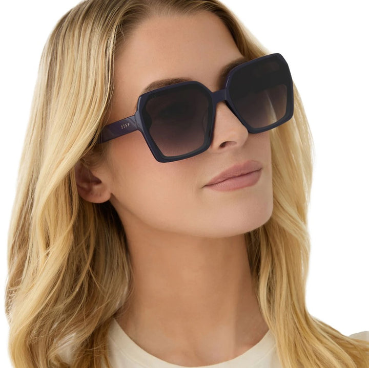 Presley Sunglasses - Royal + Grey Gradient