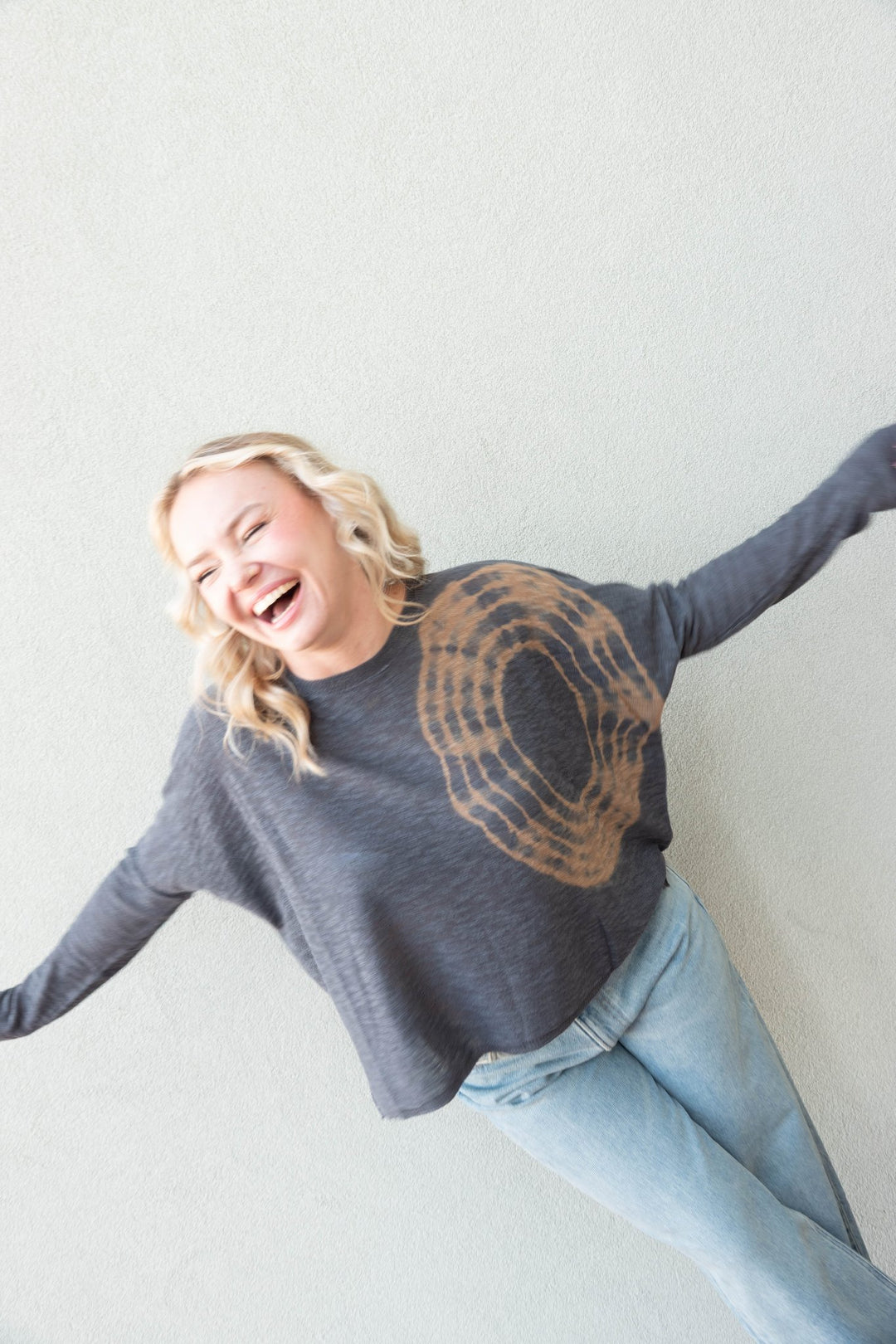 Primal Knit Sweater - Acorn Tie Dye - Jaffi&