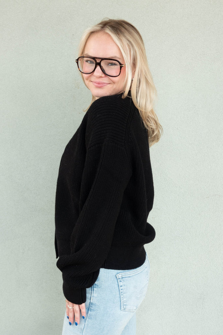Priya Cardigan - Black - Jaffi&
