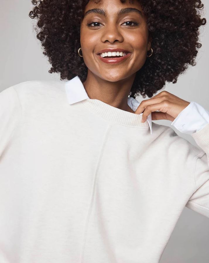 Winslow Crew Neck Pullover - Pale Oak Heather