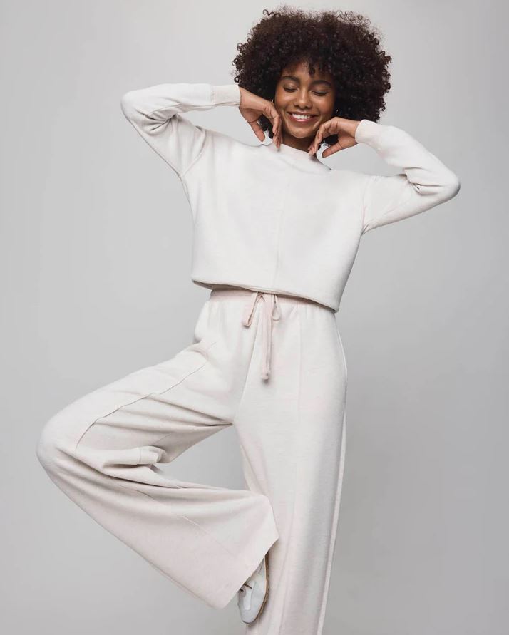 Winslow Crew Neck Pullover - Pale Oak Heather