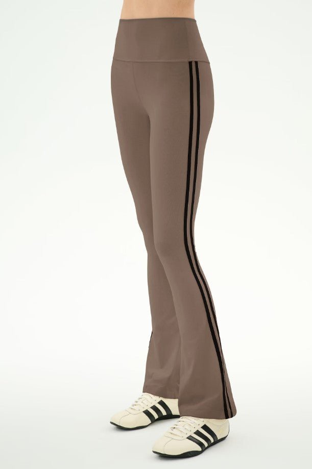 Raquel High Waist 30" Supplex Flare - Lentil/Black - Jaffi&