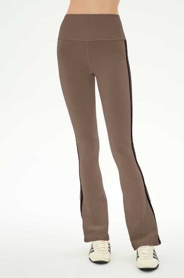 Raquel High Waist 30" Supplex Flare - Lentil/Black - Jaffi&