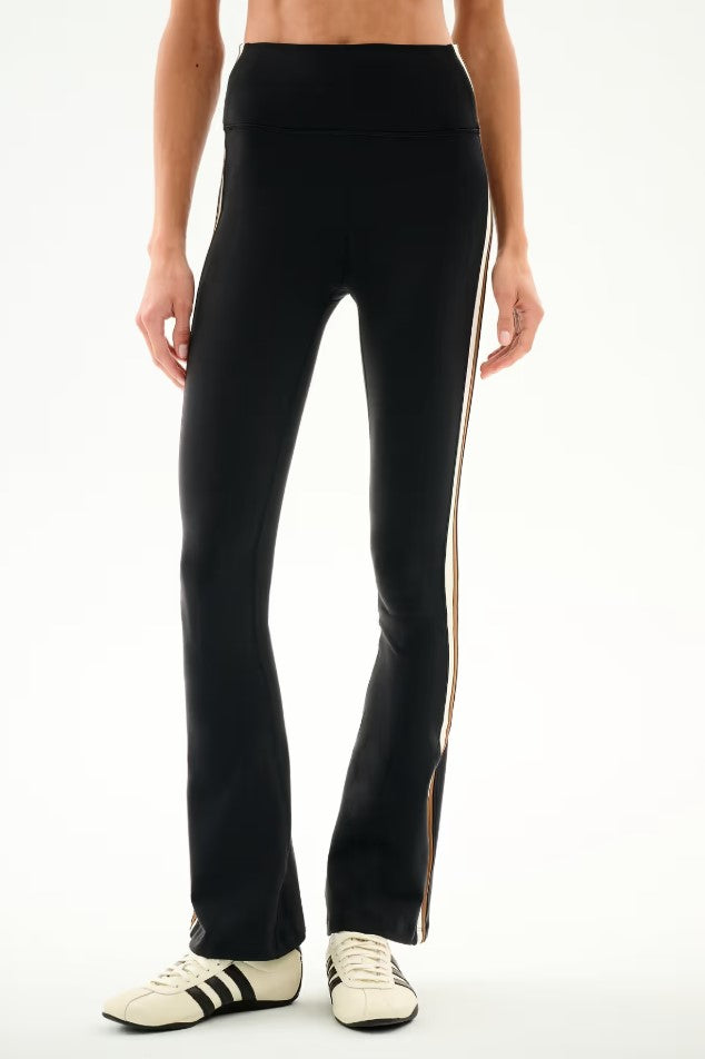 Raquel High Waist 30" Supplex Flare - Black/Creme