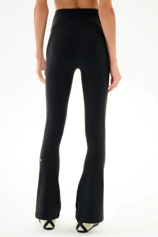 Raquel High Waist 30" Supplex Flare - Black/Creme
