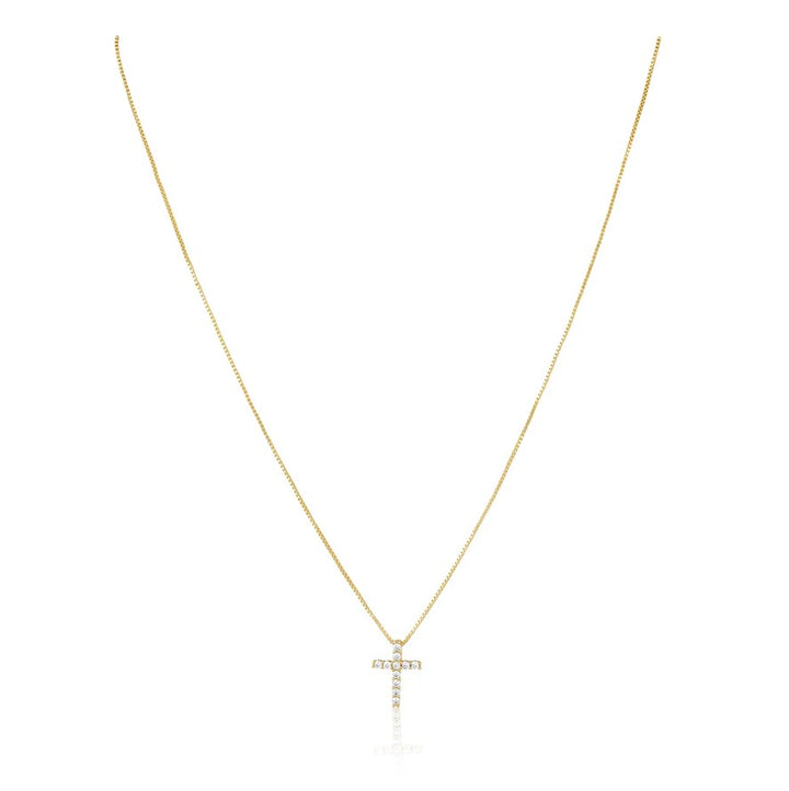 Raya CZ Cross Necklace