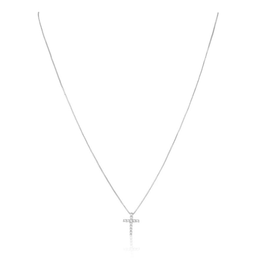 Raya CZ Cross Necklace