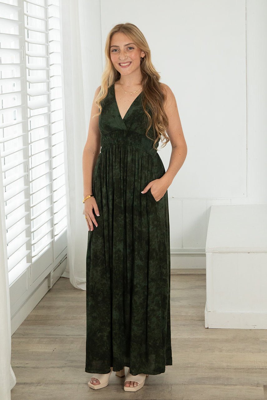 Rayna Maxi Dress - TD Hazy Sage - Jaffi's
