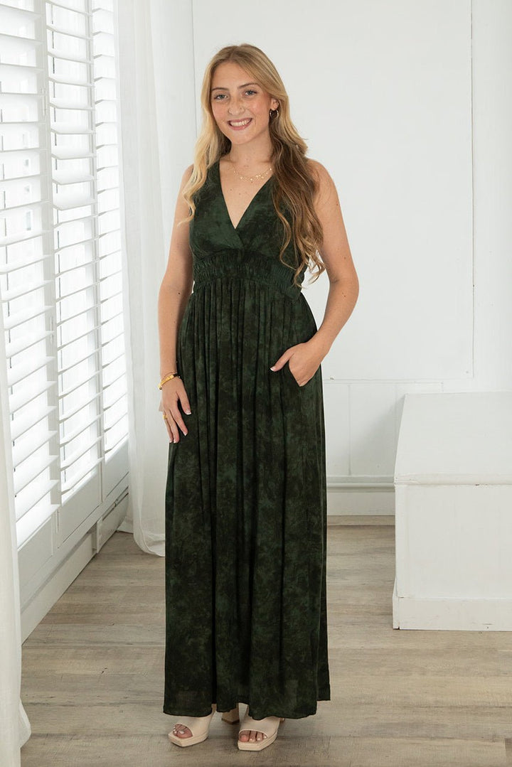 Rayna Maxi Dress - TD Hazy Sage - Jaffi's