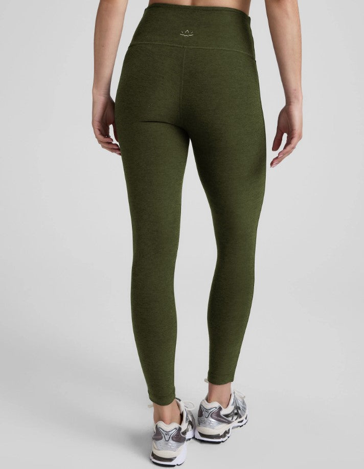Spacedye Ready Midi Legging - Army Green Heather