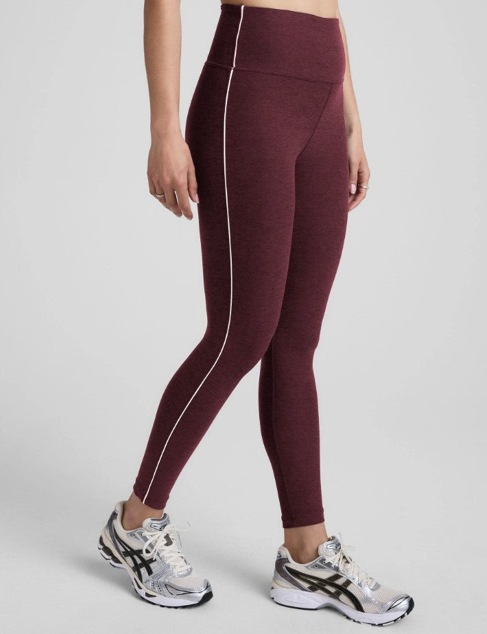 Spacedye Ready Midi Legging - Midnight Burgundy Heather