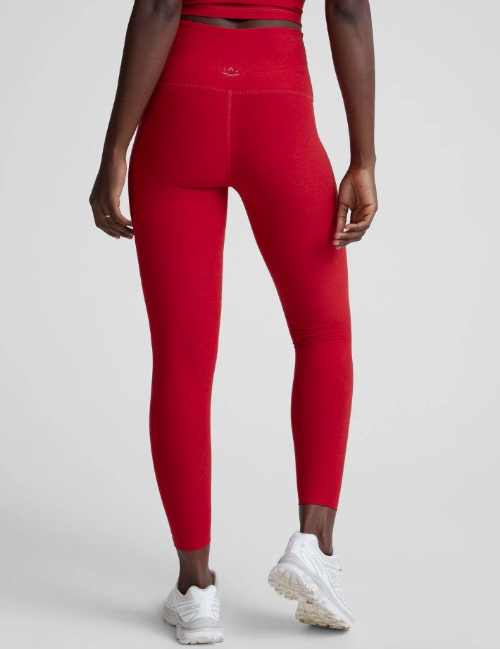 Spacedye High Waist Midi Legging - Holly Red Heather