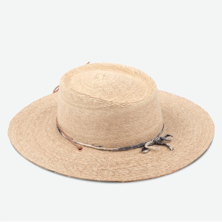 Reed Boater Hat with Chin Strap - Jaffi's