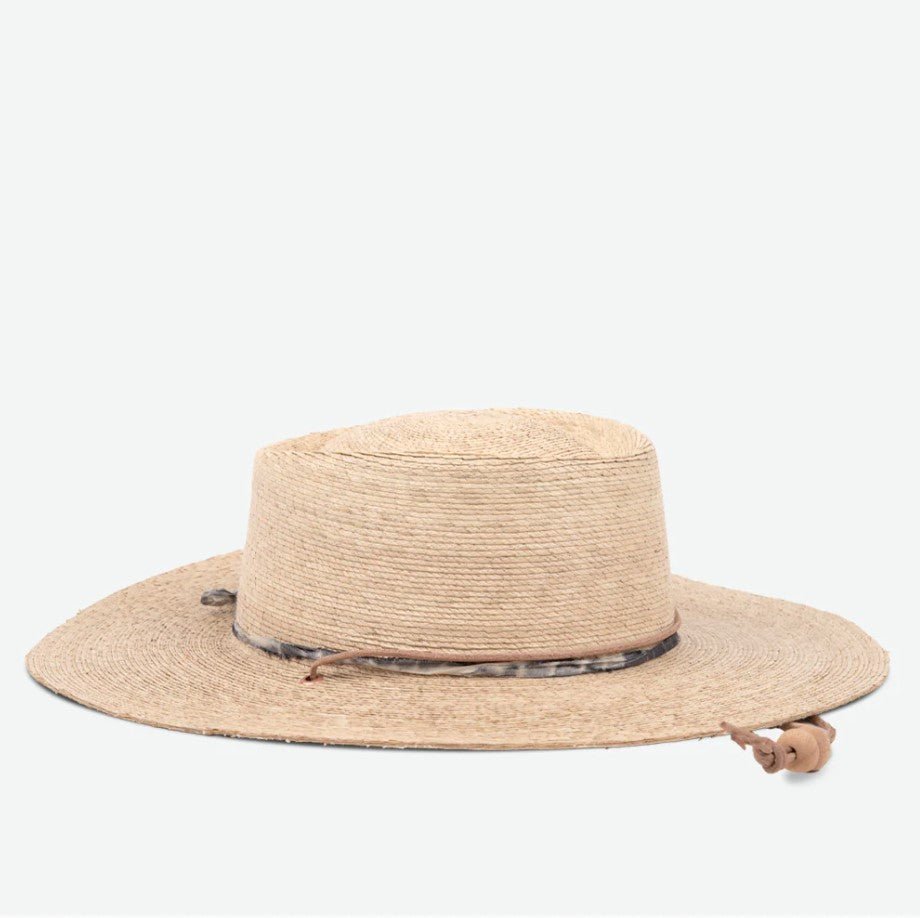 Reed Boater Hat with Chin Strap - Jaffi's