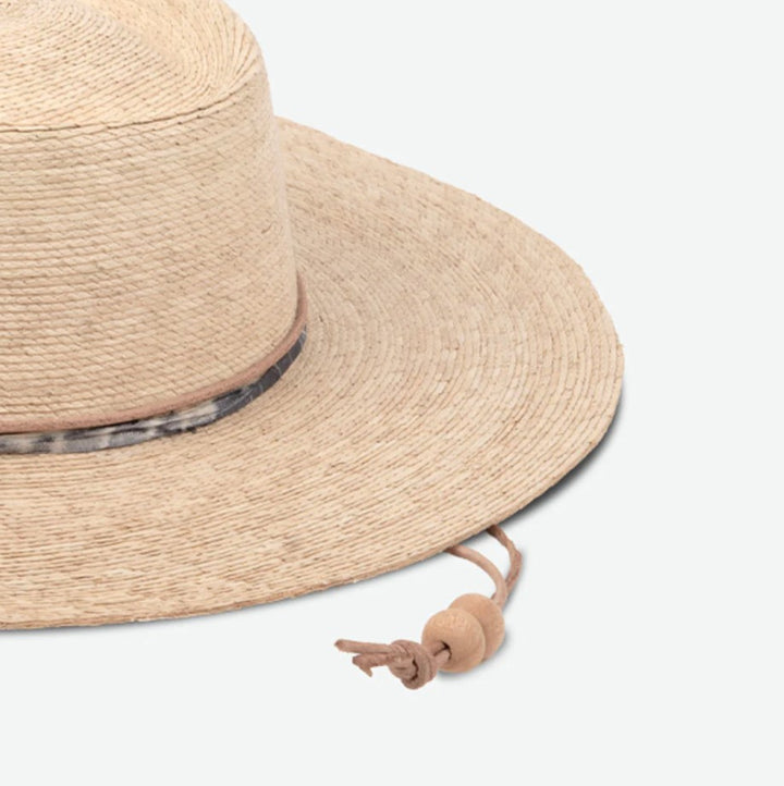 Reed Boater Hat with Chin Strap