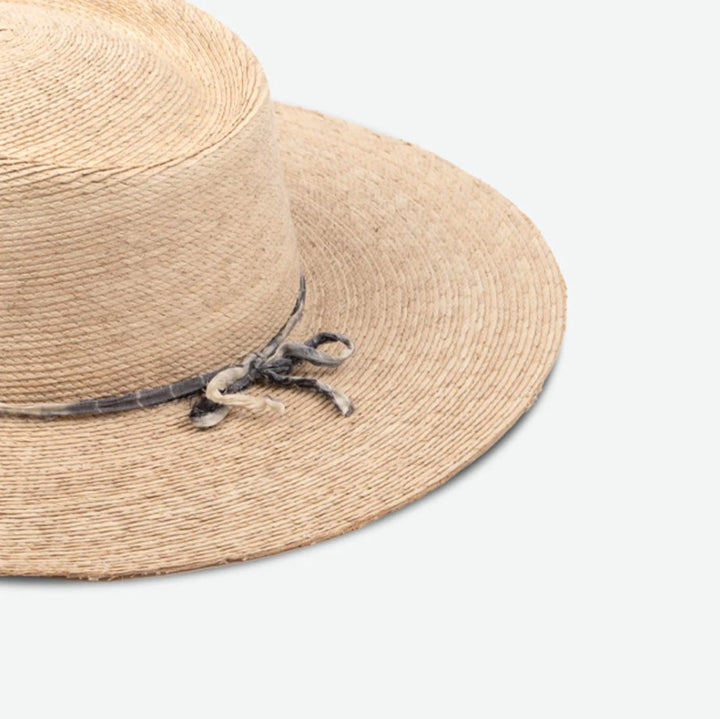 Reed Boater Hat with Chin Strap