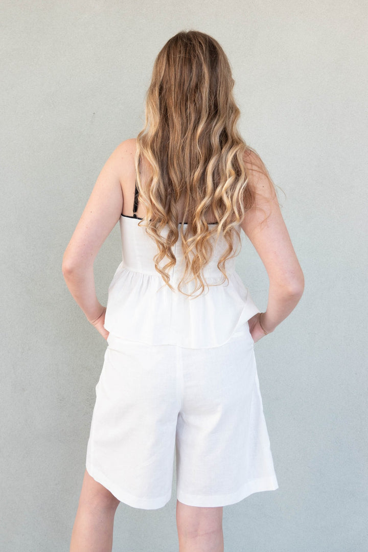 Rhodes Contrast Top - White/Black - Jaffi's