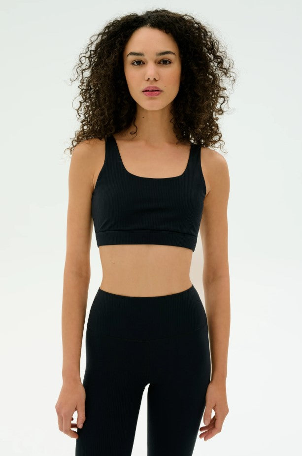 Black Airweight Rib Bra