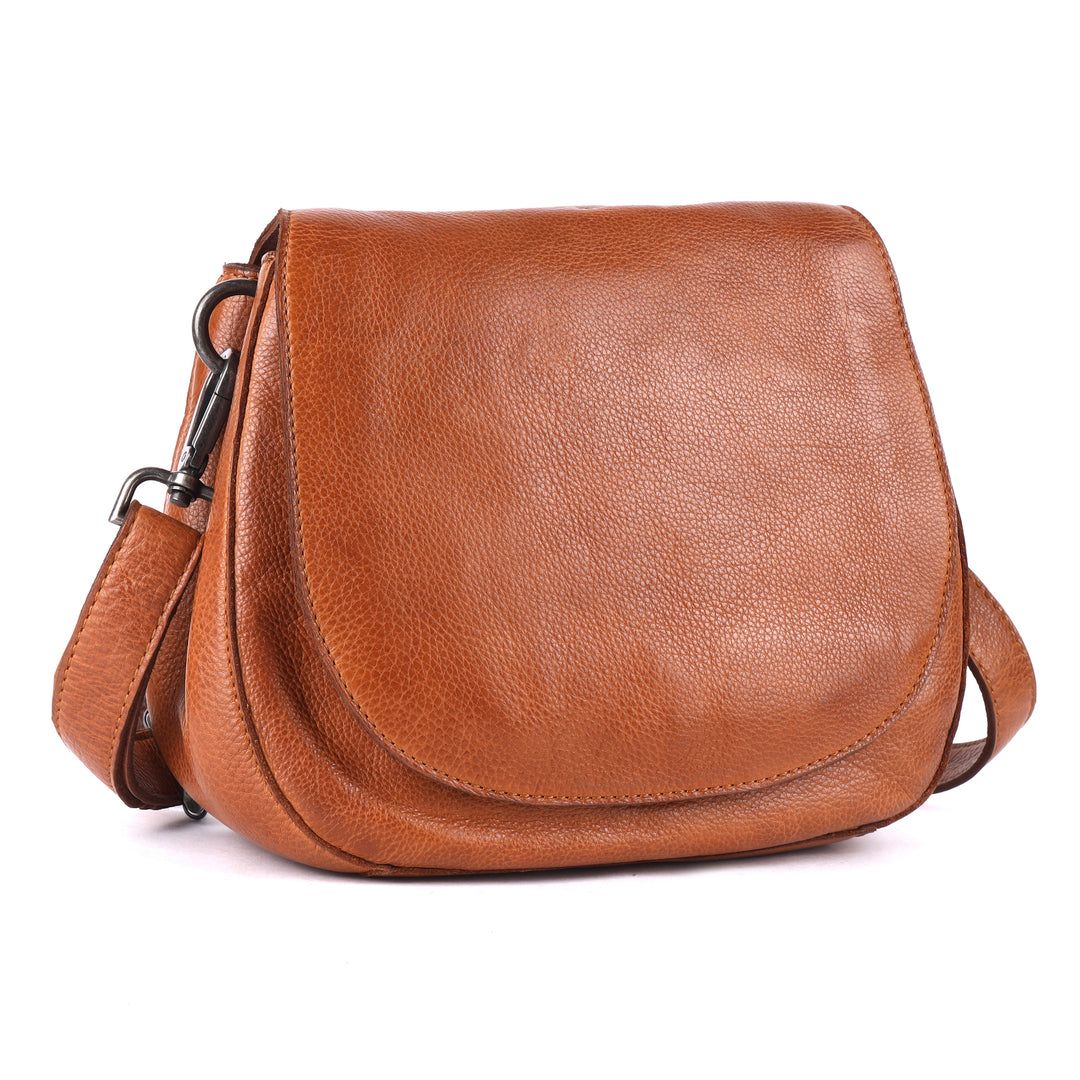 Ridge Crossbody/Shoulder Bag - Cognac