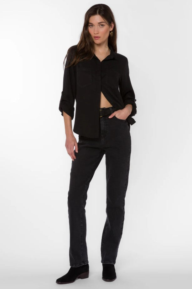 Riley Button Down Shirt - Black