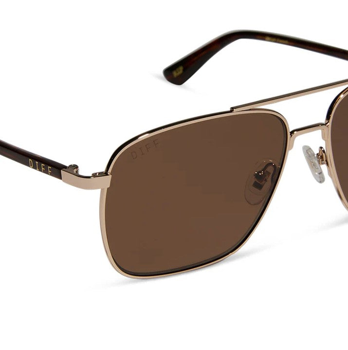 Rip Wheeler Sunglasses - Gold + Brown Polarized