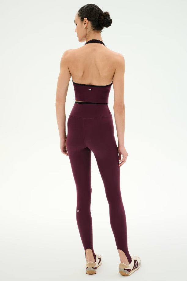 Rory Airweight Halter Bralette - Dark Cherry/Black - Jaffi&