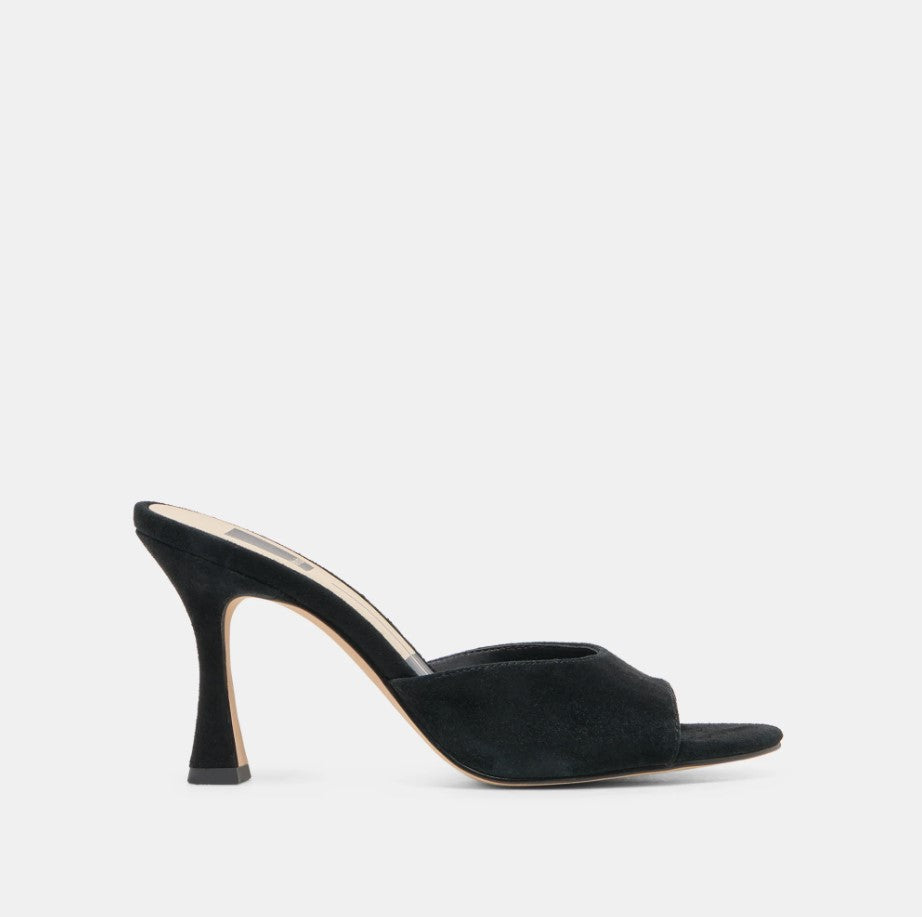 Rosha Heel - Onyx Suede