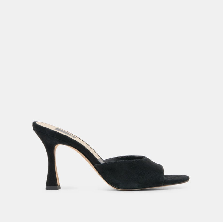 Rosha Heel - Onyx Suede