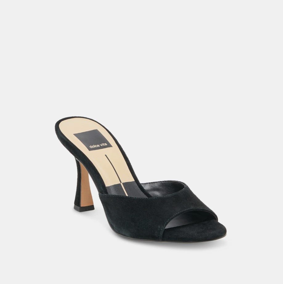Rosha Heel - Onyx Suede
