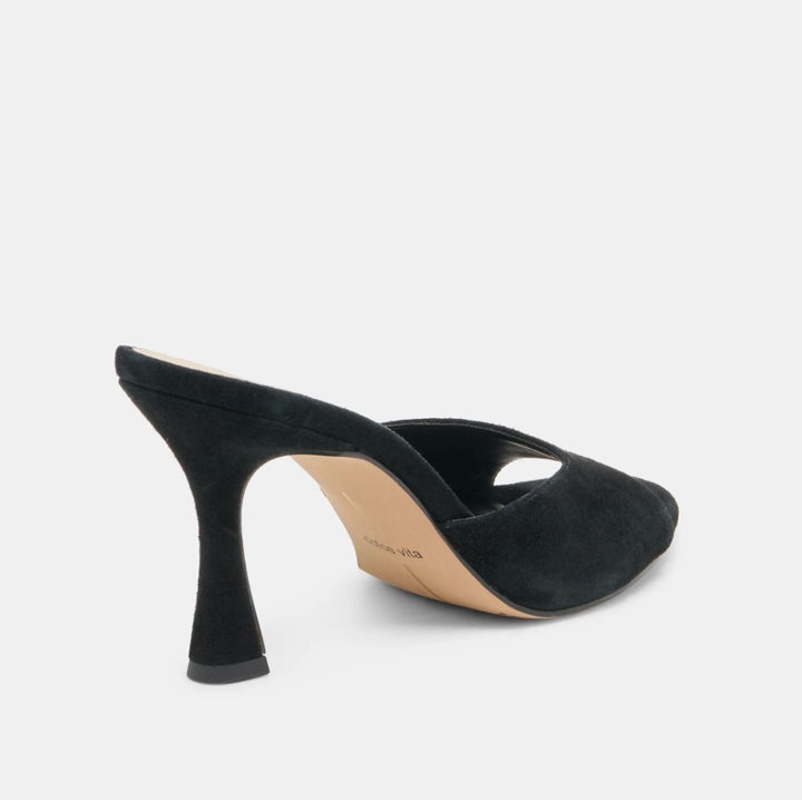 Rosha Heel - Onyx Suede