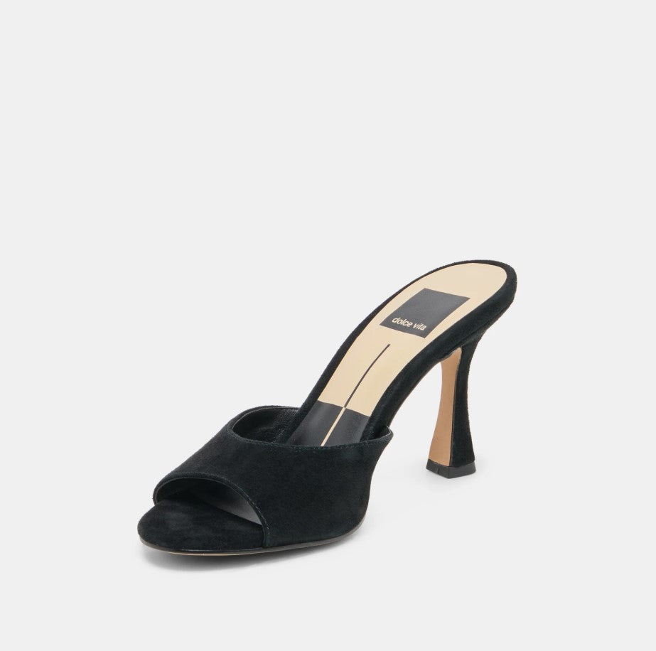 Rosha Heel - Onyx Suede
