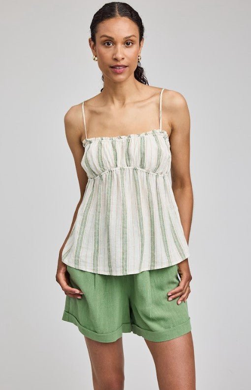 Rosie Tank - Cream Stripe - Jaffi's