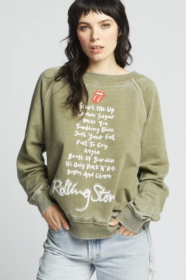 Rolling Stones Sweatshirt - Olive