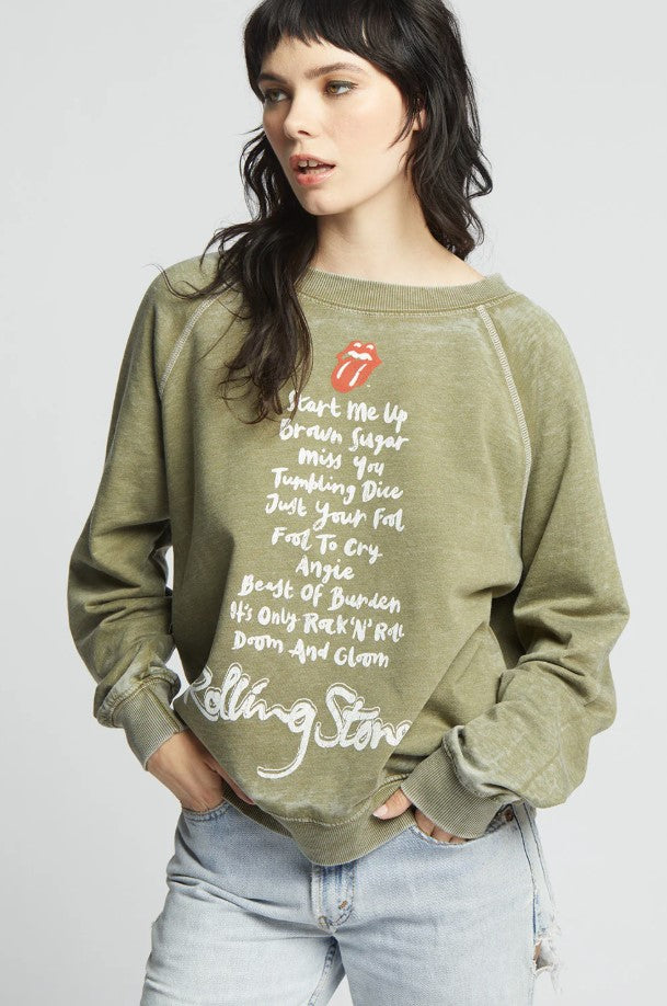Rolling Stones Sweatshirt - Olive