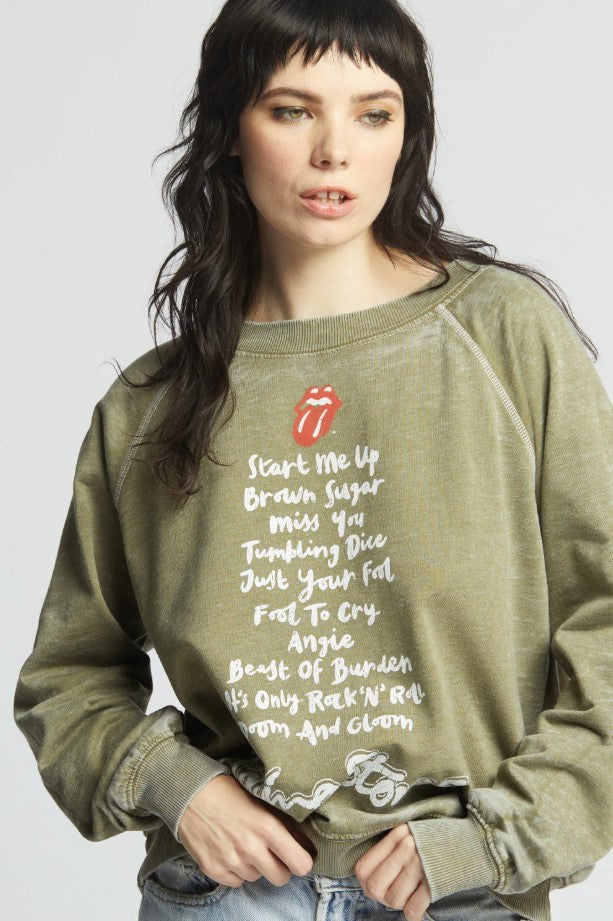 Rolling Stones Sweatshirt - Olive