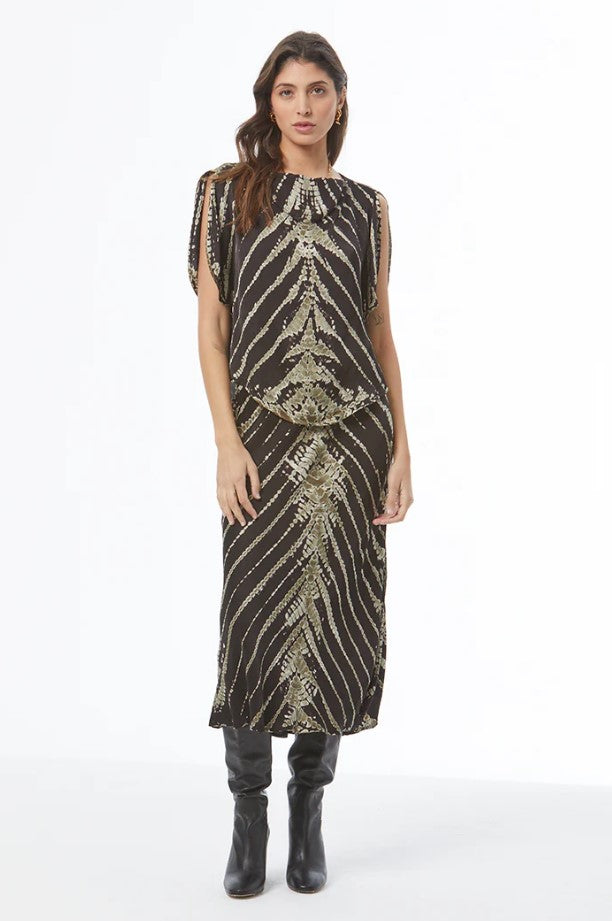 Felicity Skirt - Black Savannah Wash