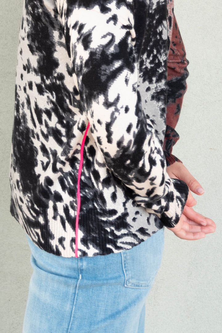 Running Wild Sweater - Chocolate/Feather - Jaffi&