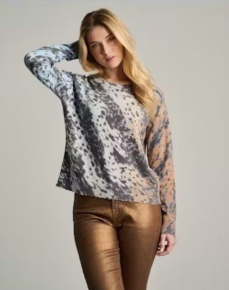 Running Wild Sweater - Ice Blue/Camel - Jaffi&