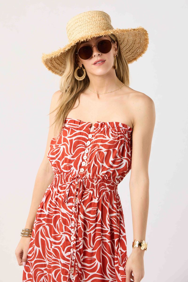 Ryden Maxi Dress - Mambo Rust