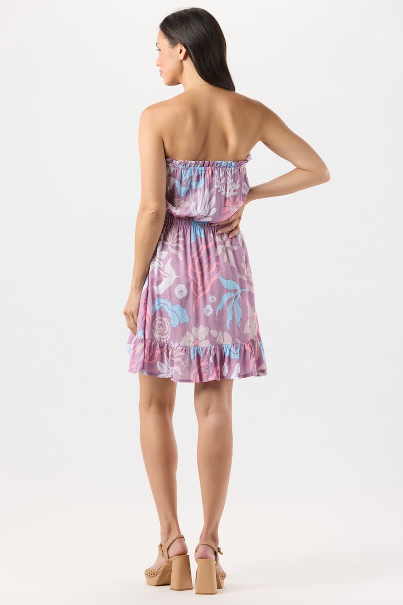 Ryden Mini Dress - Shellscapes Mauve