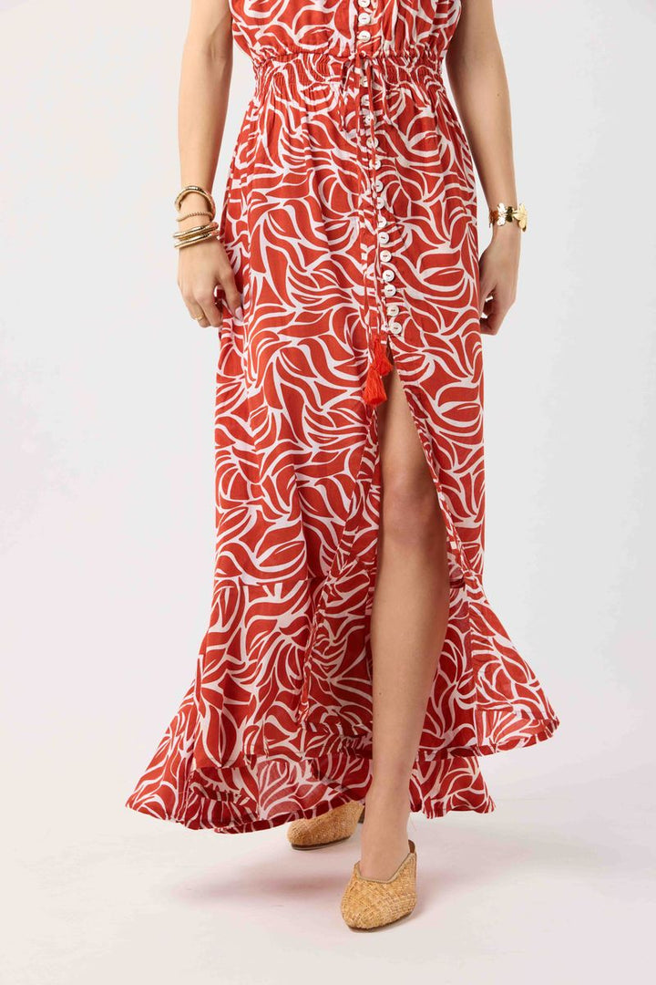 Ryden Maxi Dress - Mambo Rust