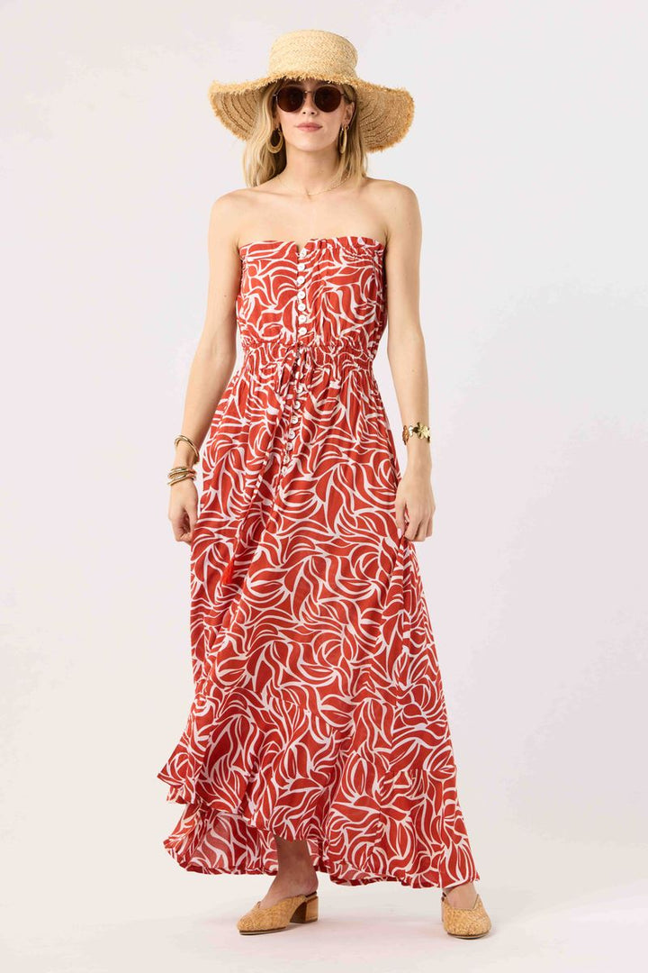 Ryden Maxi Dress - Mambo Rust