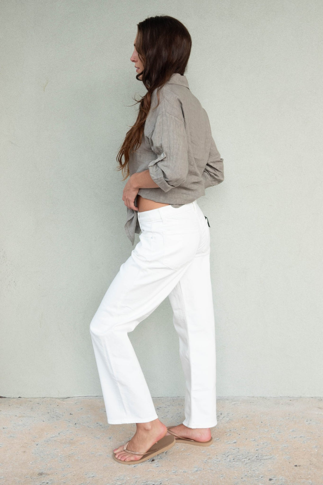 Rylann Ankle Straight - Tonal Ecru - Jaffi&