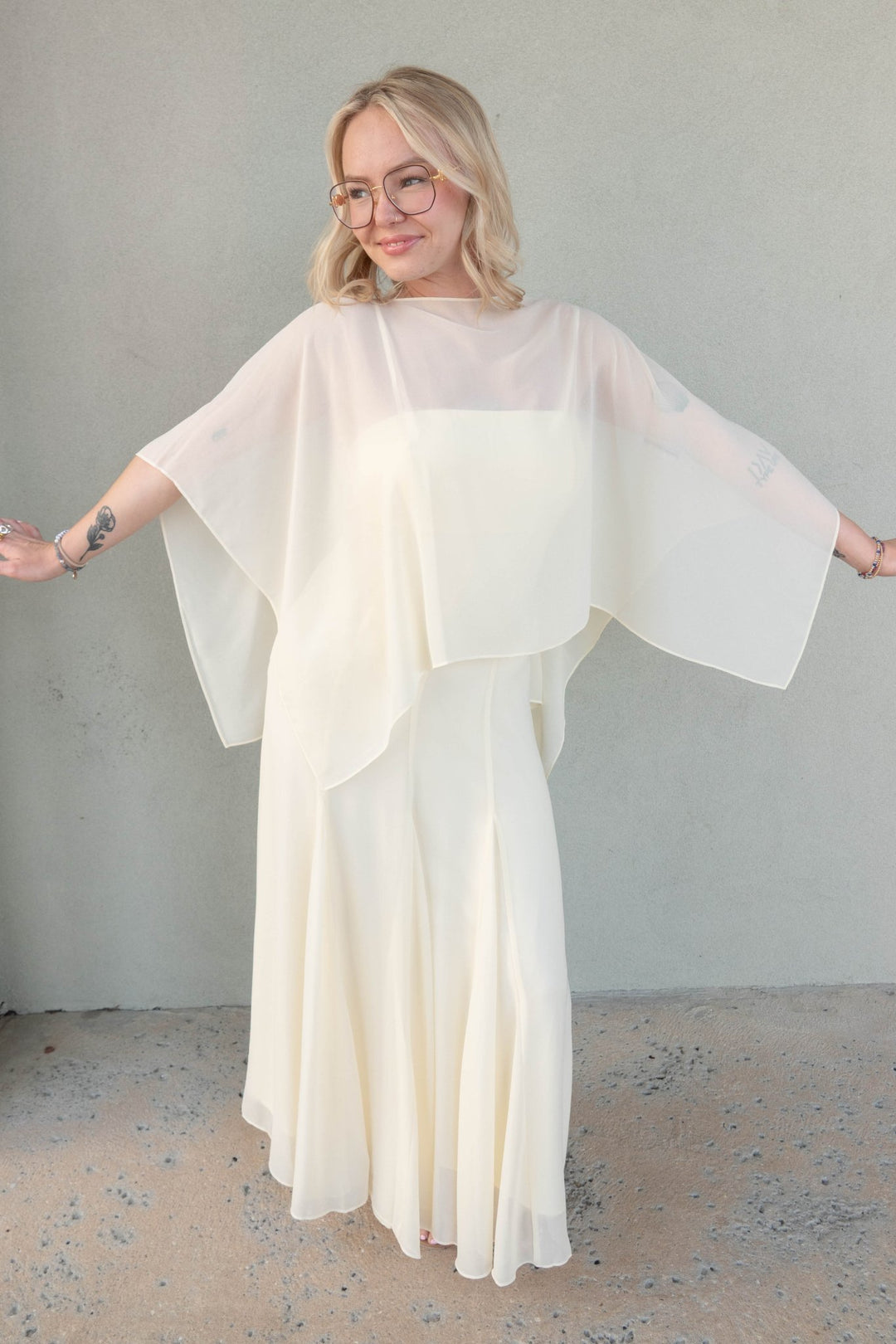 Sable Scarf Dress - Yellow - Jaffi's