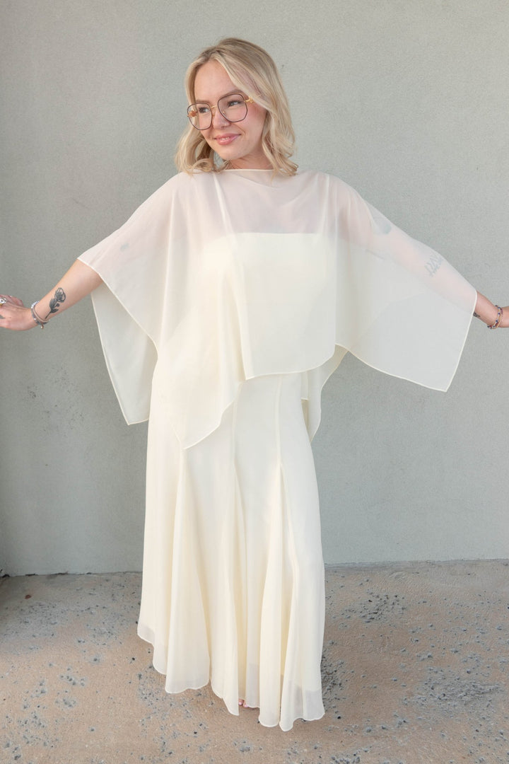 Sable Scarf Dress - Yellow - Jaffi's