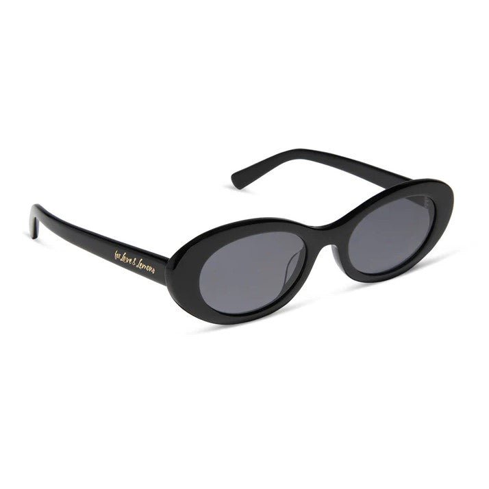 Sabrina Sunglasses - Black + Grey Polarized - Jaffi's