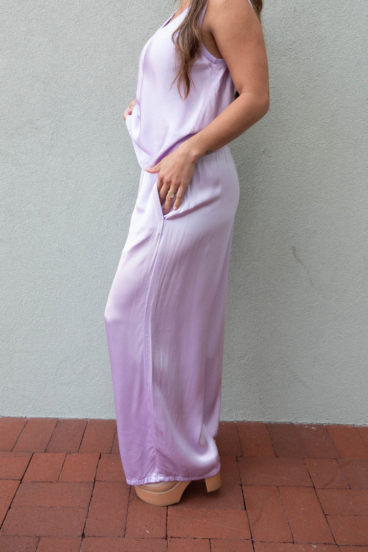 Sacha Cropped Satin Pant - Whimsy - Jaffi's