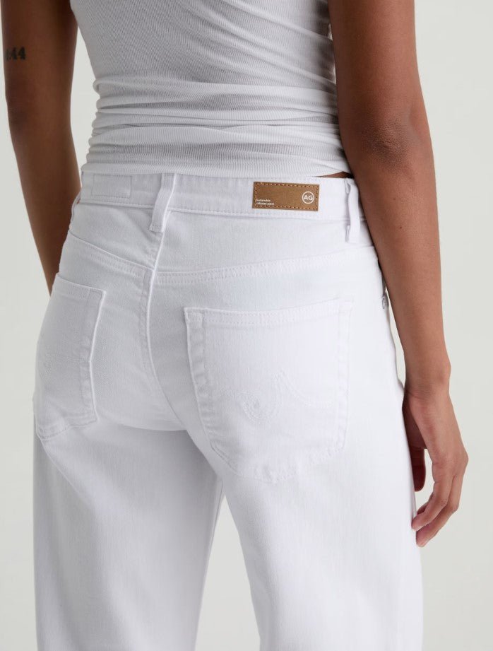 Saige Wide Leg Crop - Gallery White - Jaffi's