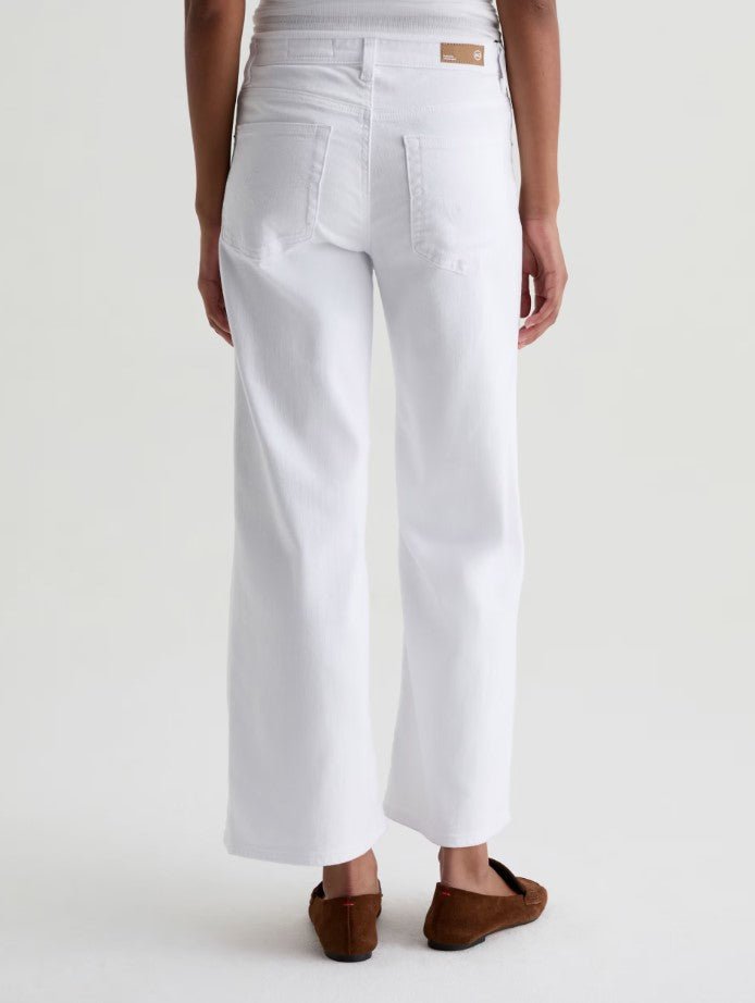 Saige Wide Leg Crop - Gallery White - Jaffi's